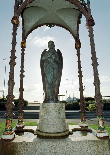 The Emanuel Memorial Fountain on the seafront at Southsea, erected 1888 in memory of the first Jewish mayor of Portsmouth