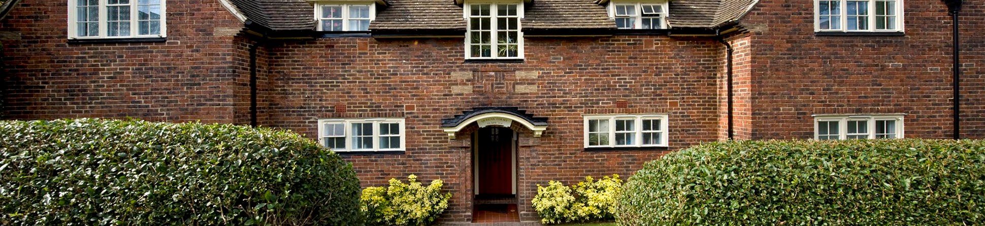 View of house through front gate