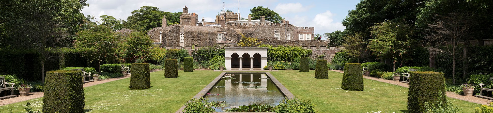 Walmer Castle, Walmer, Deal, Kent.
The Queen Mother's Garden, view from the south.