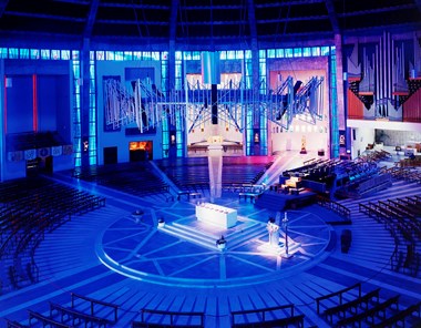 Metropolitan Cathedral of Christ the King, interior view showing central high altar