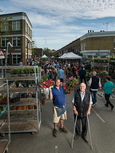 George Gladwell, Columbia Road Flower Market, Bethnal Green