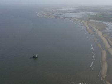 Haile Sand Fort at the mouth of the Humber Estuary, 2006. One of two coastal forts built in 1915 and manned by army personnel to defend the Humber Estuary against attack by German warships. Listed Grade II. (NMR 20617/017)